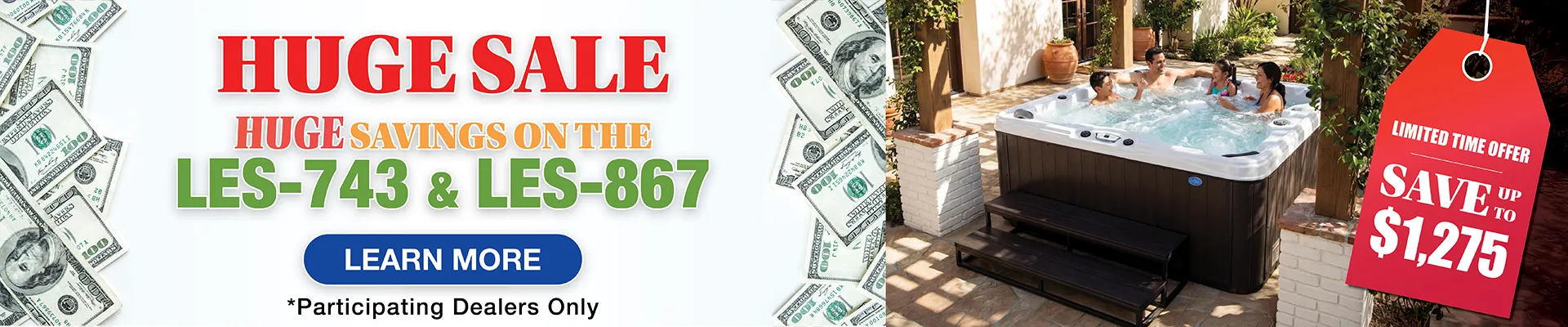 Calspas hot tub being used in a family setting - Bemus Point